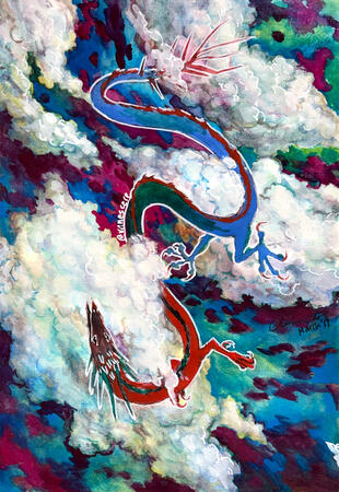 Cloud Dragon 6&quot;x8.75&quot;- $100